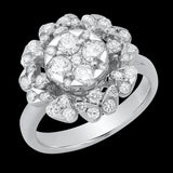 Wild Flower Diamond Ring