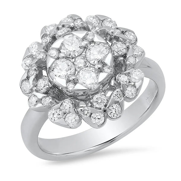 Wild Flower Diamond Ring