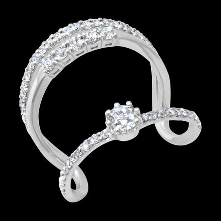 Spiral Diamond Ring