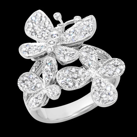 Spiral Diamond Ring