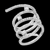 Spiral Diamond Ring