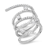 Spiral Diamond Ring