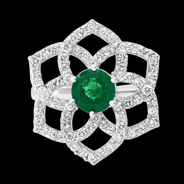 'My One & Only' Emerald Diamond Ring