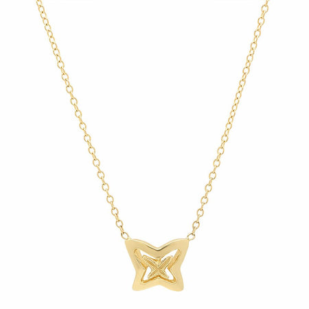 Butterflies Gold Station Necklace
