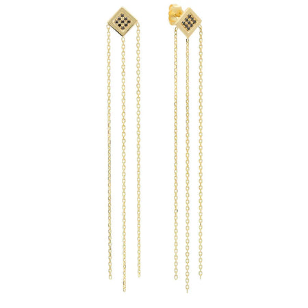 Magnificent Heart Diamond Dangle Earrings