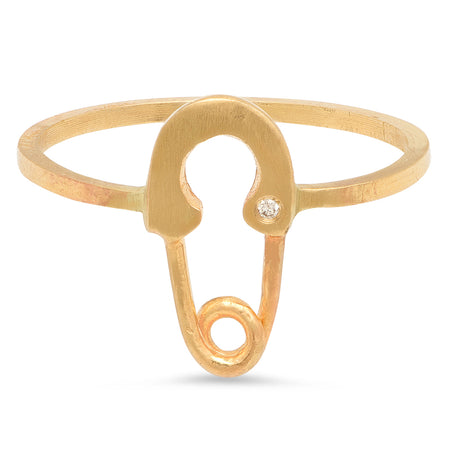 Dainty Square Twisted Gold Ring