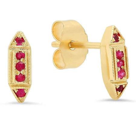 Simple Gold Stud Earrings