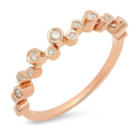 Safety Pin Diamond Ring