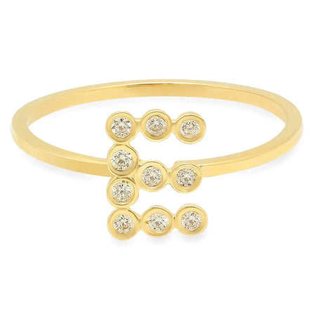 Safety Pin Diamond Ring