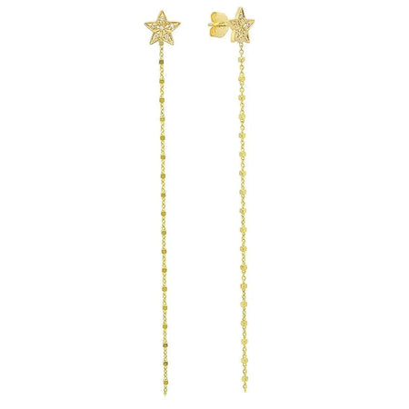 Magnificent Heart Diamond Dangle Earrings