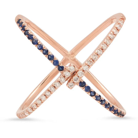 Dainty Square Twisted Gold Ring