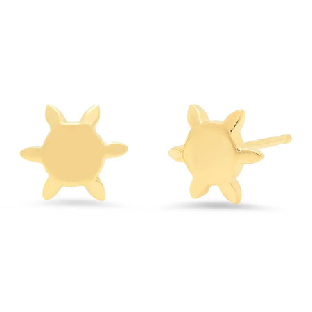 Golden Sparks Chain Stud Earrings