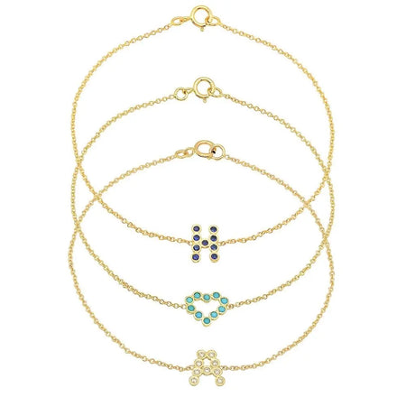 DSJ's Signature Meaningful Gold Initial Bracelet