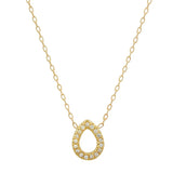 Single Water Drop Diamond Necklace