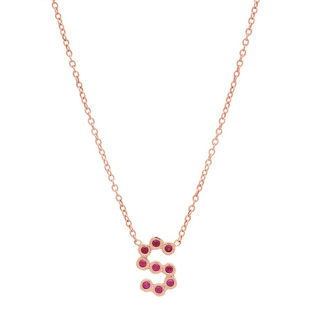 (7 Initials) DSJ's Signature Meaningful Multi Birthstone/Initial Necklace