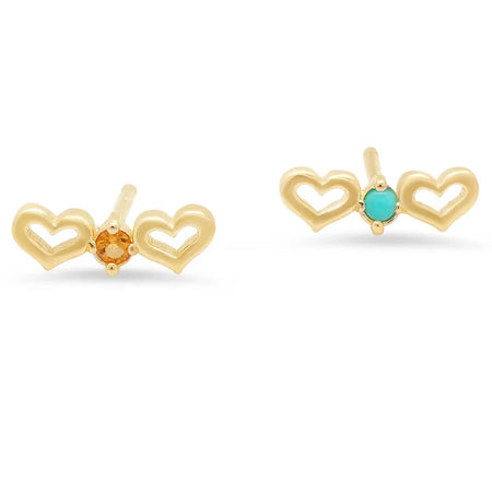 DSJ's Signature Meaningful Number & Birthstone Stud Earring