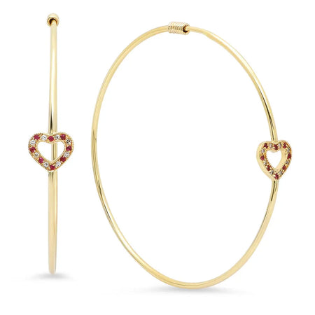 Dashing Star Gold Hoop Earrings