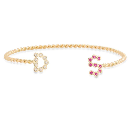 Blazing Fire Diamond Bangle
