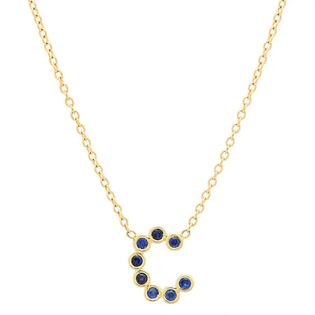 (6 Initials) DSJ's Signature Meaningful Multi Birthstone/Initial Necklace