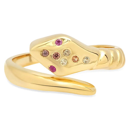 Dainty Square Twisted Gold Ring