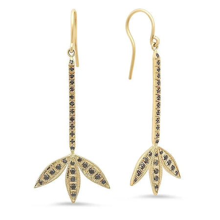 Magnificent Heart Diamond Dangle Earrings