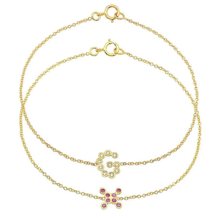 DSJ's Signature Meaningful Birthstone Heart Bracelet