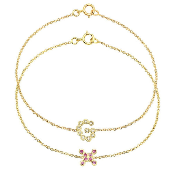 DS-175EWB, eternity bracelet, gold diamond bracelet, rose gold bangle bracelet