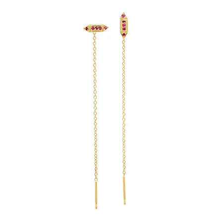 Magnificent Heart Diamond Dangle Earrings
