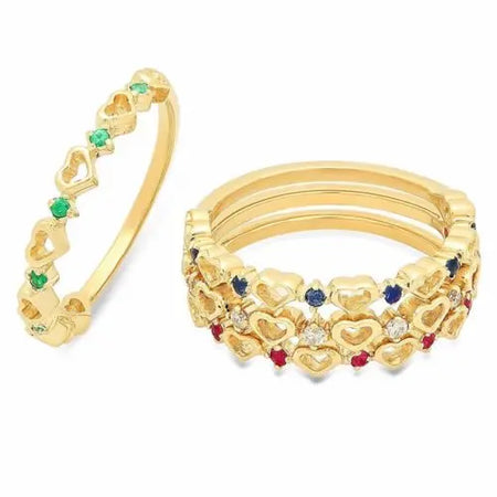 Safety Pin Diamond Ring