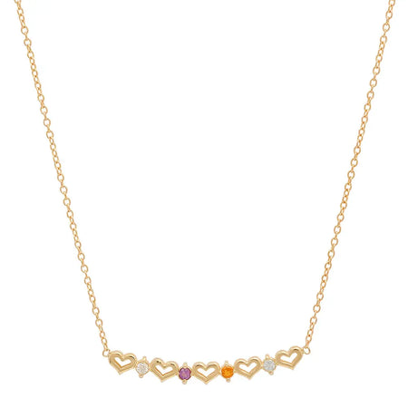 DSJ's Signature Meaningful Birthstone & Initial Necklace
