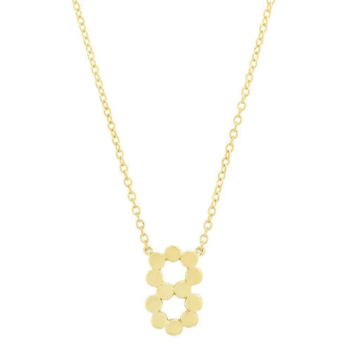 DSJ's Signature Meaningful Gold Number Necklace - Dana Seng Jewelry Collection