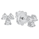Trinity Diamond Stud Earrings - Dana Seng Jewelry Collection