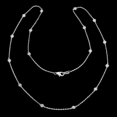 Station Diamond Necklace