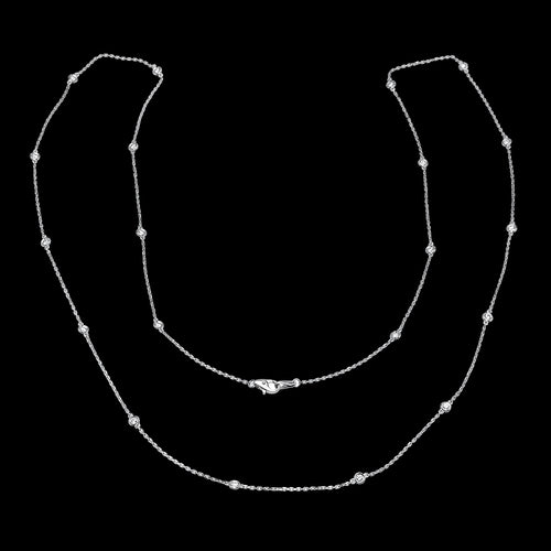 Station Diamond Necklace