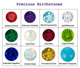 Mini Star Birthstone Chain Ring