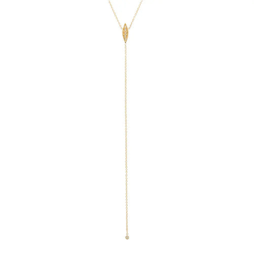 Modish Starburst Diamond Lariat Necklace - Dana Seng Jewelry Collection