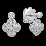 Winter Flower Diamond Earrings