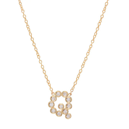 (6 Initials) DSJ's Signature Meaningful Multi Birthstone/Initial Necklace