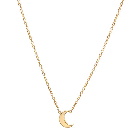 Mini Half Moon Gold Dangle Ring