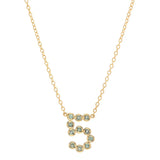 DSJ's Signature Meaningful Number & Birthstone Necklace