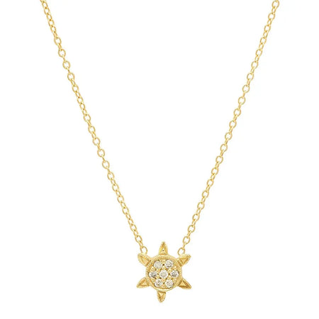 Tropical Star Fruit Diamond Necklace