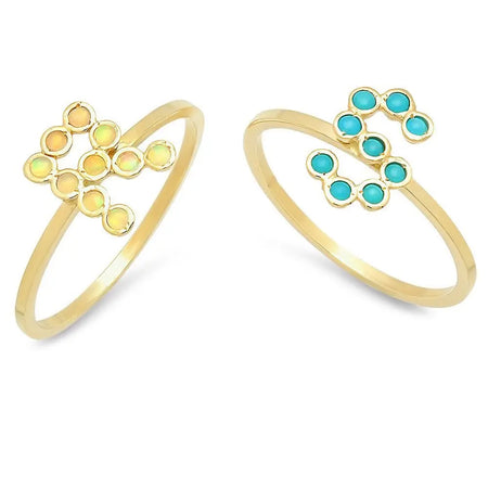 Safety Pin Diamond Ring