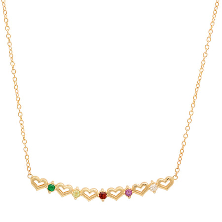 'You Are My Rainbow' Multi Color Sapphire Necklace