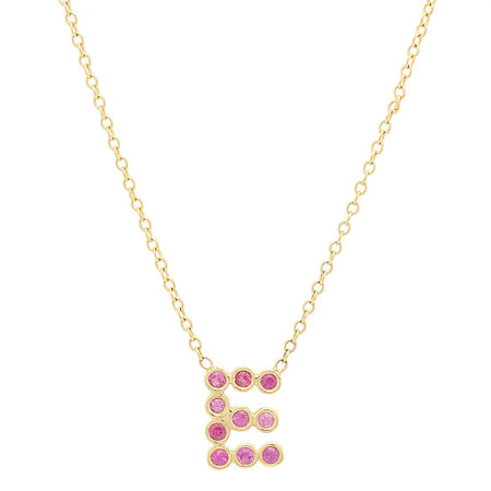(6 Initials) DSJ's Signature Meaningful Multi Birthstone/Initial Necklace