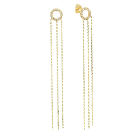 Magnificent Heart Diamond Dangle Earrings