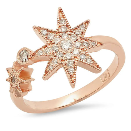 Dainty Square Twisted Gold Ring