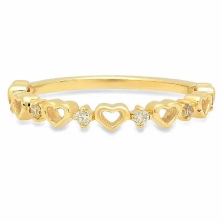 Safety Pin Diamond Ring