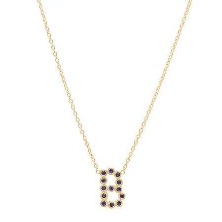 (6 Initials) DSJ's Signature Meaningful Multi Birthstone/Initial Necklace