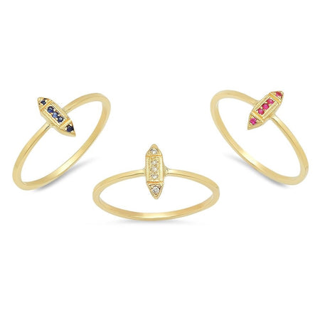 DSJ's Signature Meaningful Birthstone & Initial Ring
