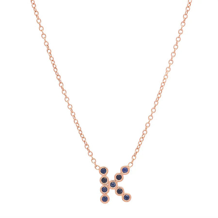 (6 Initials) DSJ's Signature Meaningful Multi Birthstone/Initial Necklace